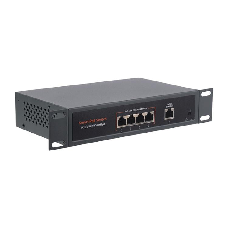 Waveshare 120W Industrial 4-Ports Gigabit Ethernet PoE Switch(EU Plug) - Switch by Waveshare | Online Shopping UK | buy2fix