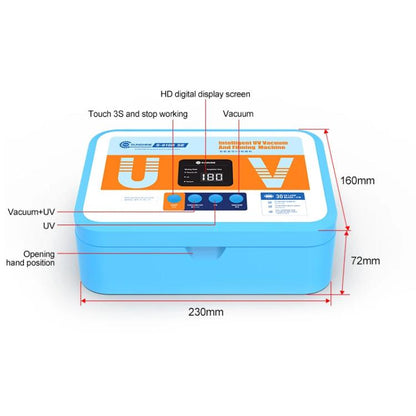 SUNSHINE S-918B SE Intelligent UV Light Curing Film Vacuum Laminator UV Curing + Vacuum Holding Machine For Film Application Repair Tool - Laminator Machine by SUNSHINE | Online Shopping UK | buy2fix