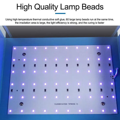 SUNSHINE S-918B UV Curing Filming Box LED High-Power UV Mobile Phone Curved Screen Optical Shadowless Glue Repair Tool(EU Plug 220V) - Laminator Machine by SUNSHINE | Online Shopping UK | buy2fix