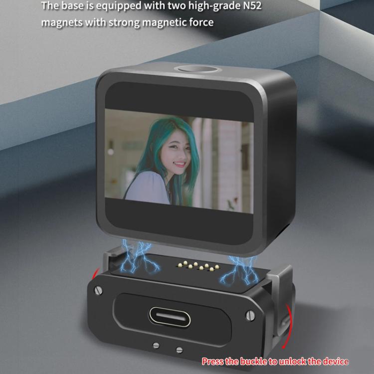 For DJI Osmo Action 2 Camera Magnetic Charging Base with 1/4 Inch & Arri Hole, Spec: Set A - Mount & Holder by buy2fix | Online Shopping UK | buy2fix