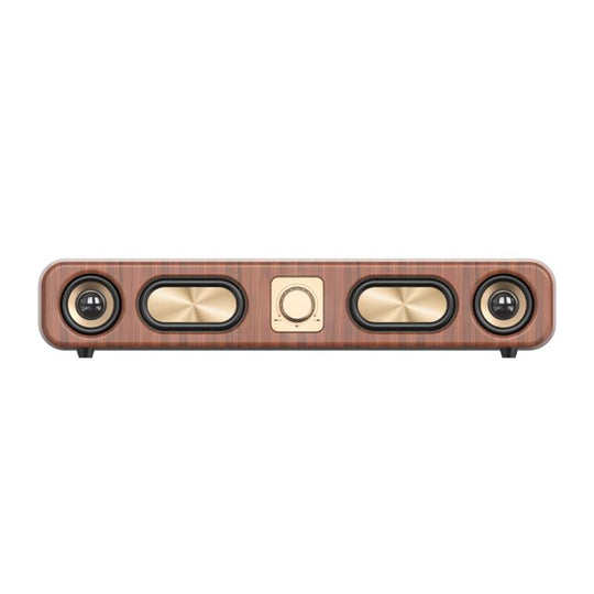 Havit M16 Retro HIFI Stereo Desktop Wireless Bluetooth Speaker(Wood Grain Color)