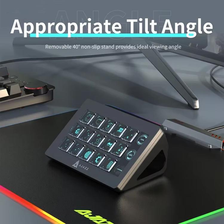 Ajazz AKP153 Multifunctional Console Panel Desktop Assistant Live Stock Tuning Custom Programming Mini Keyboard(White) - Mini Keyboard by Ajazz | Online Shopping UK | buy2fix