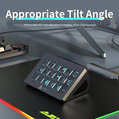 Ajazz AKP153 Multifunctional Console Panel Desktop Assistant Live Stock Tuning Custom Programming Mini Keyboard(White) - Mini Keyboard by Ajazz | Online Shopping UK | buy2fix