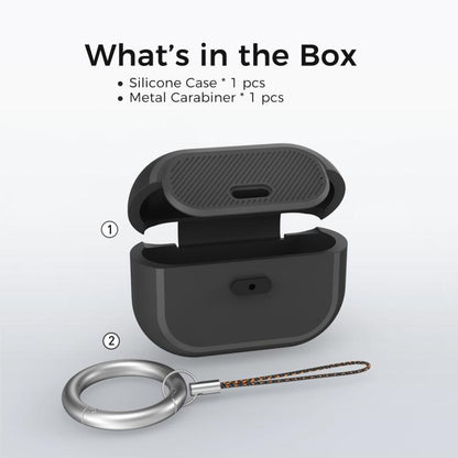 For AirPods Pro / Pro 2 AhaStyle JY17 Silicone Lock Protective Case(Blue) - For AirPods Pro by AhaStyle | Online Shopping UK | buy2fix