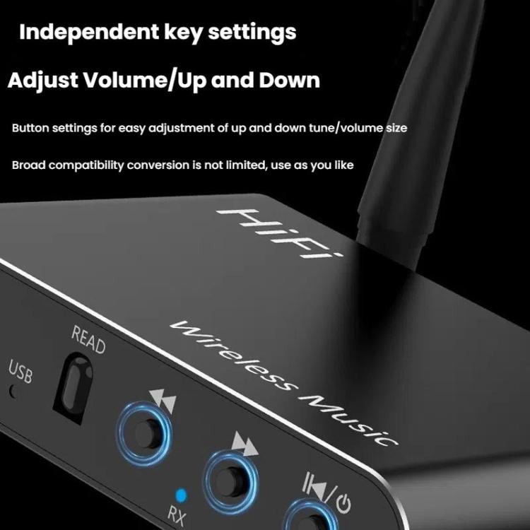 2 In 1 Amplifier AUX Bluetooth 5.4 Audio Adapter - Audio Receiver Transmitter by buy2fix | Online Shopping UK | buy2fix