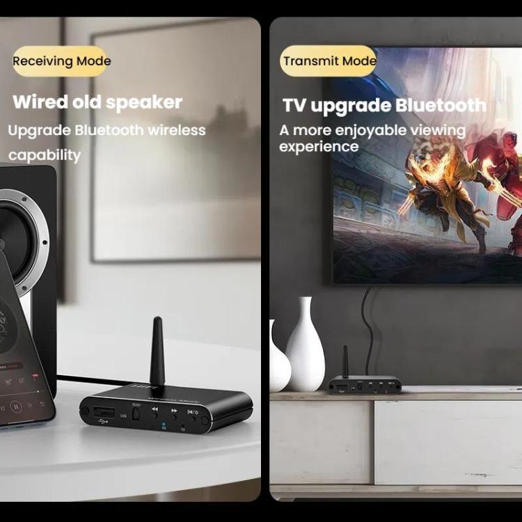 2 In 1 Amplifier AUX Bluetooth 5.4 Audio Adapter - Audio Receiver Transmitter by buy2fix | Online Shopping UK | buy2fix