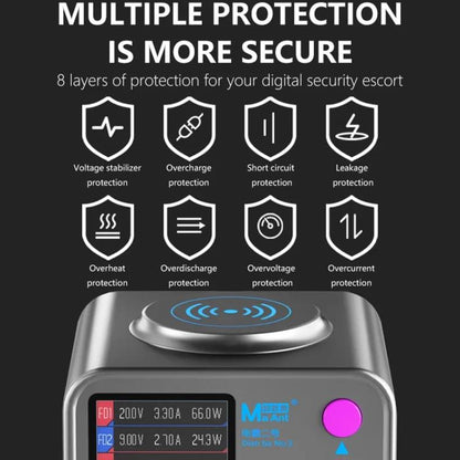 MaAnt DianBa No.2 USB Multi-port Mobile Phone Repair Desktop Charging Station EU Plug - Power Supply by MaAnt | Online Shopping UK | buy2fix