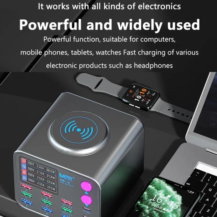 MaAnt DianBa No.2 USB Multi-port Mobile Phone Repair Desktop Charging Station EU Plug - Power Supply by MaAnt | Online Shopping UK | buy2fix