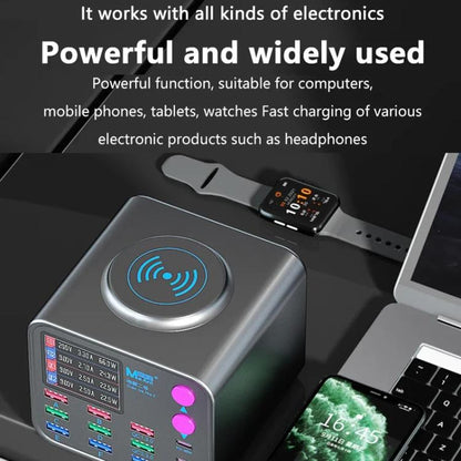 MaAnt DianBa No.2 USB Multi-port Mobile Phone Repair Desktop Charging Station EU Plug - Power Supply by MaAnt | Online Shopping UK | buy2fix