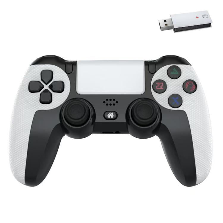 2.4G Dual Motor Dual Vibration 6-Axis Wireless Gamepad For PS4 / PS5 / Android / iOS / PC(White) - Gamepads by buy2fix | Online Shopping UK | buy2fix