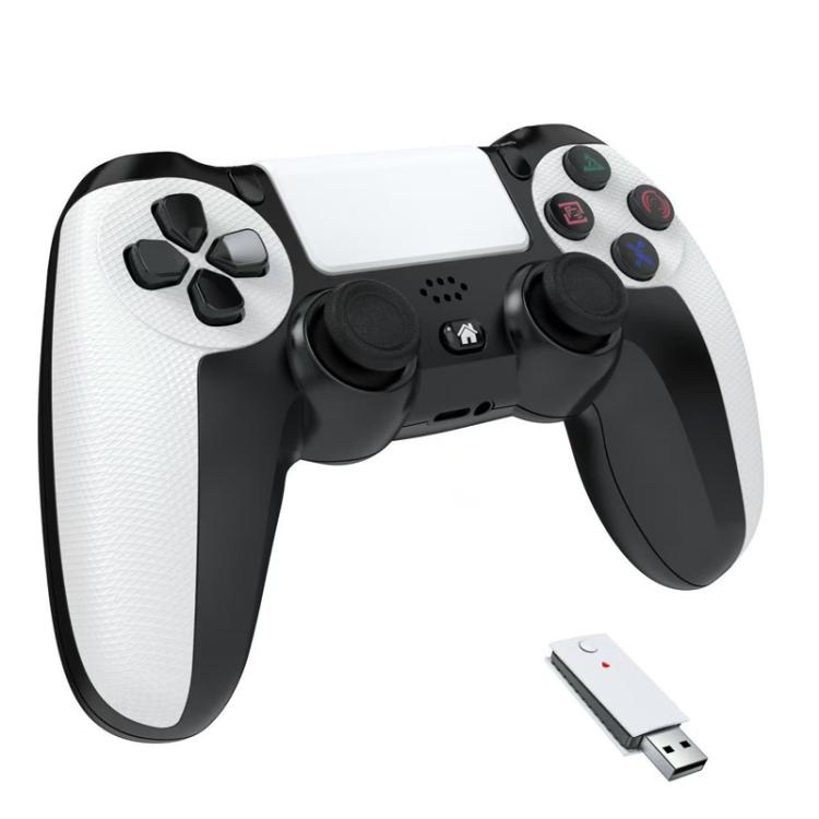 2.4G Dual Motor Dual Vibration 6-Axis Wireless Gamepad For PS4 / PS5 / Android / iOS / PC(White) - Gamepads by buy2fix | Online Shopping UK | buy2fix