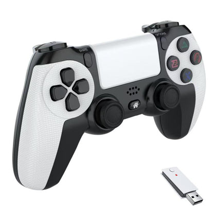 2.4G Dual Motor Dual Vibration 6-Axis Wireless Gamepad For PS4 / PS5 / Android / iOS / PC(White) - Gamepads by buy2fix | Online Shopping UK | buy2fix