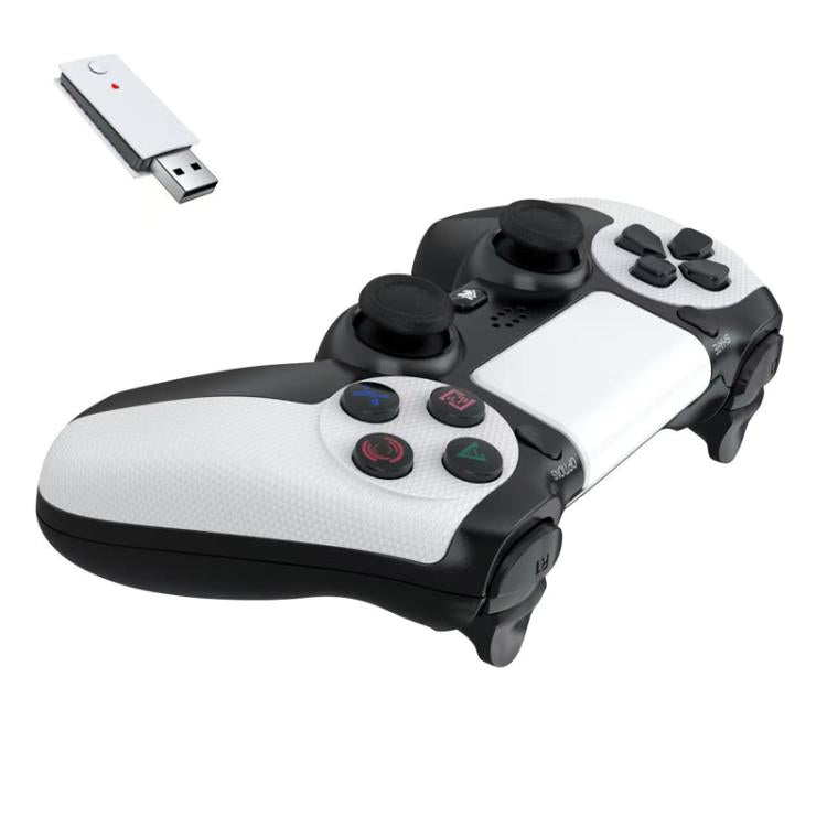 2.4G Dual Motor Dual Vibration 6-Axis Wireless Gamepad For PS4 / PS5 / Android / iOS / PC(White) - Gamepads by buy2fix | Online Shopping UK | buy2fix