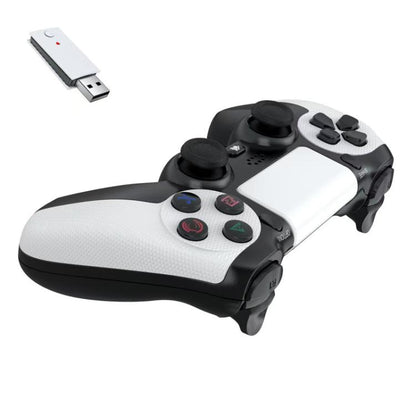 2.4G Dual Motor Dual Vibration 6-Axis Wireless Gamepad For PS4 / PS5 / Android / iOS / PC(White) - Gamepads by buy2fix | Online Shopping UK | buy2fix