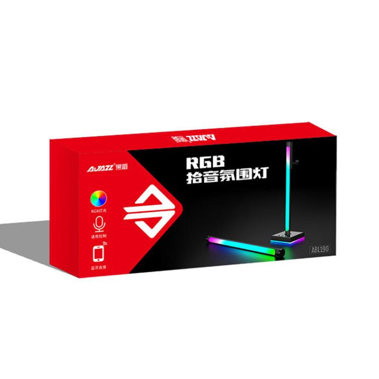 Ajazz ABL190 Pickup Ambient Light Headphone Holder RGB Desktop Ambient Music Lights(Black) - Novelty Lighting by Ajazz | Online Shopping UK | buy2fix
