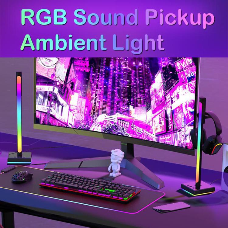 Ajazz ABL190 Pickup Ambient Light Headphone Holder RGB Desktop Ambient Music Lights(White) - Novelty Lighting by Ajazz | Online Shopping UK | buy2fix