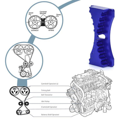 Automotive Retrofit Timing Gear Retainer Cam Locking Tool For Mitsubishi / Hyundai(Blue) - Engine Repair Tools by buy2fix | Online Shopping UK | buy2fix