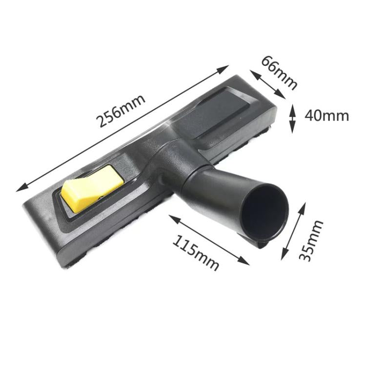 For Karcher WD5 / WD6 Vacuum Cleaner Push Button Floor Cleaning Brush(Gray) - For Karcher Accessories by buy2fix | Online Shopping UK | buy2fix