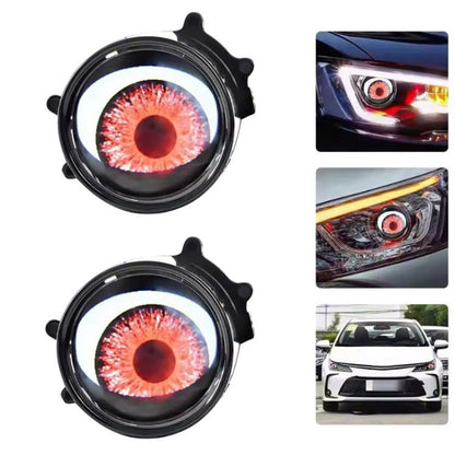 3-Inch Car Motorcycle LED Demon Eye Light Modification(23 Mode With Lens For Two) - Decorative Lights by buy2fix | Online Shopping UK | buy2fix