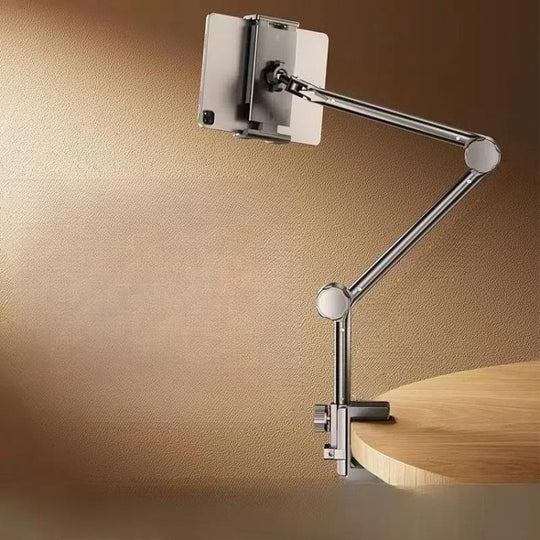 3-section Cantilever Phone Tablet Desk Bedside Stand With Foldable Metal Arm For 4-10.2inch
