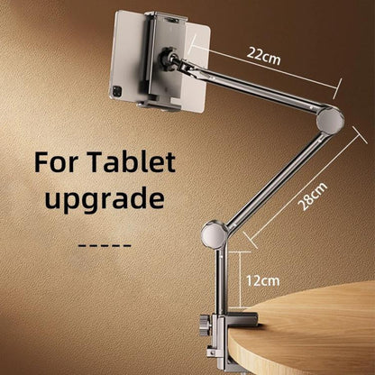 2-section Cantilever Phone Tablet Desk Bedside Stand With Foldable Metal Arm For 4-10.2inch - Lazy Bracket by buy2fix | Online Shopping UK | buy2fix