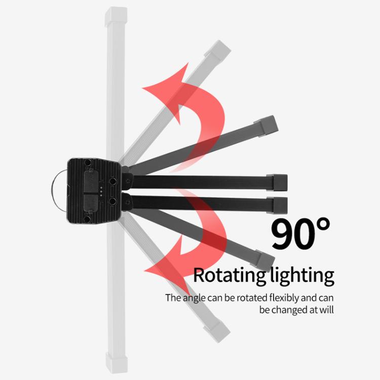 Double-Sided COB 90-Degree Folding Work Light Magnet With Hook Maintenance Light(FT32) - Other Tools by buy2fix | Online Shopping UK | buy2fix