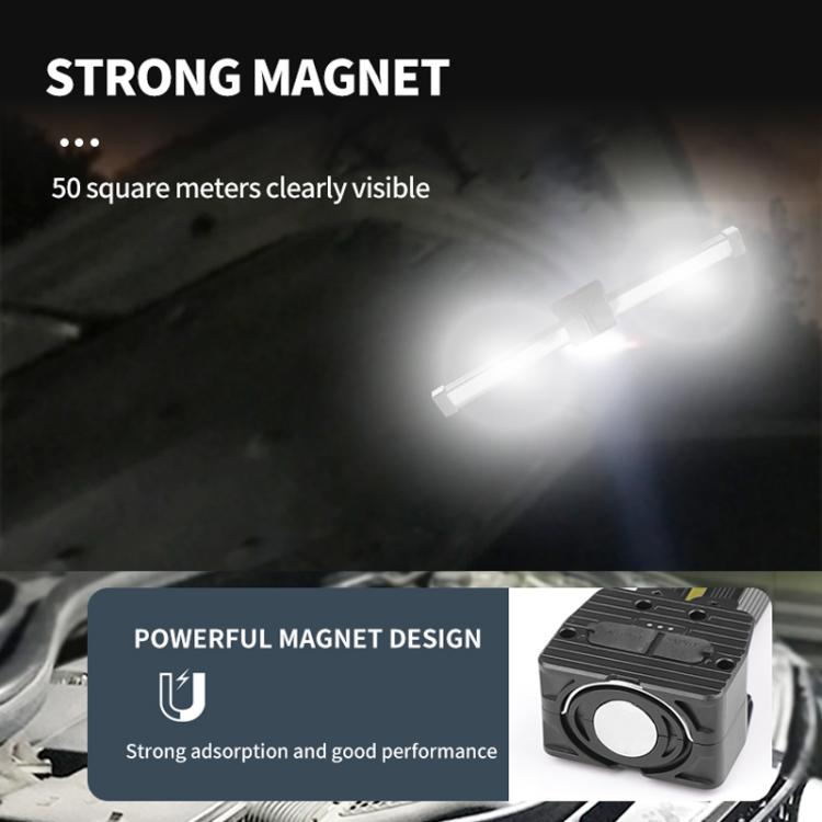 Double-Sided COB 90-Degree Folding Work Light Magnet With Hook Maintenance Light(FT32) - Other Tools by buy2fix | Online Shopping UK | buy2fix