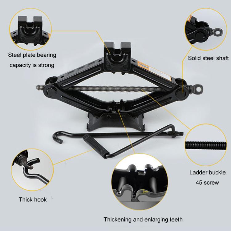 0.8ton Car Labor Saving Hand Cranked Lever Stand Scissor Jacks - Car Jacks by buy2fix | Online Shopping UK | buy2fix