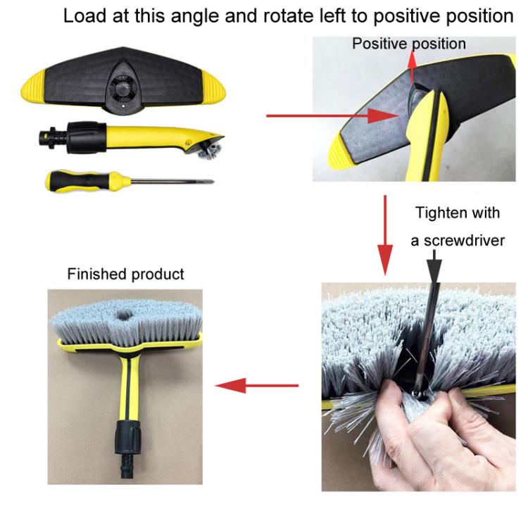 For Karcher K2 / K3 / K4 / K5 / K6 / K7 High Pressure Car Washer Cleaning Brush(Yellow) - Car Washer & Accessories by buy2fix | Online Shopping UK | buy2fix