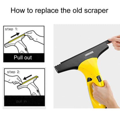 250mm 1pair For Karcher Window Cleaner Rubber Scraper Accessories - For Karcher Accessories by buy2fix | Online Shopping UK | buy2fix