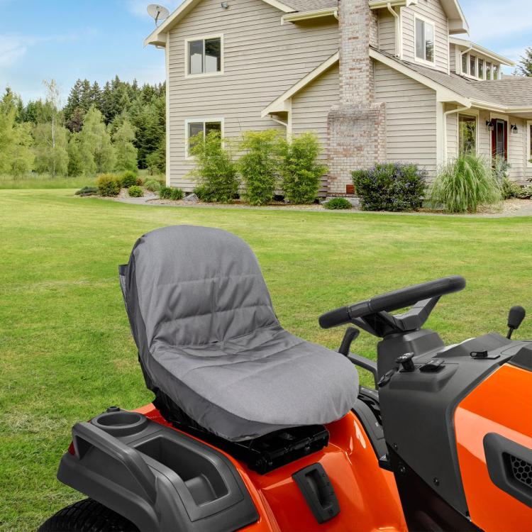 50x35x40cm Tractor Lawn Mower Oxford Cloth Seat Cover(Gray) - Seat Accessories by buy2fix | Online Shopping UK | buy2fix