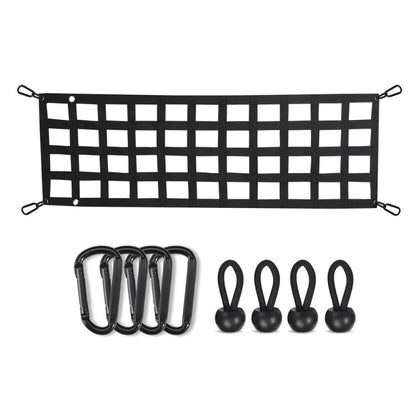 60x18 inch Heavy-Duty Pickup Truck Tailgate Cargo Net - Seat Accessories by buy2fix | Online Shopping UK | buy2fix