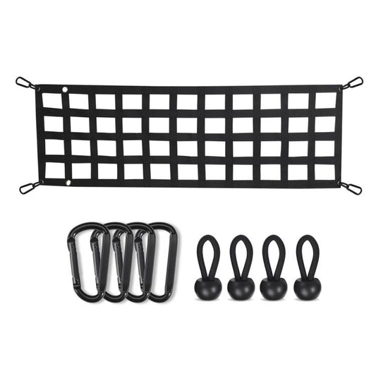 60x18 inch Heavy-Duty Pickup Truck Tailgate Cargo Net - Seat Accessories by buy2fix | Online Shopping UK | buy2fix