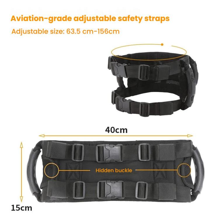 MOXPEER Motorcycle ATV Rear Passenger Safety Belt Handle - Seat Belts & Padding by MOXPEER | Online Shopping UK | buy2fix