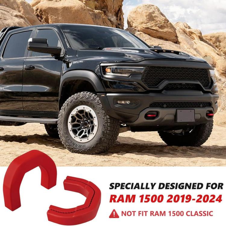 For Dodge RAM 1500 Car Trailer Front Hook Cover(Red) - Towing Bars by buy2fix | Online Shopping UK | buy2fix