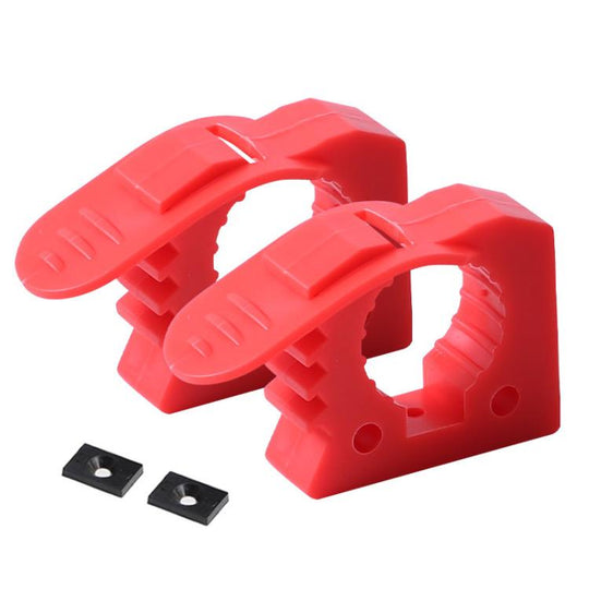 2pcs Outdoor Quick-Release Rubber Clamp Shovel Fixing Clip For Off-road Vehicle Luggage Rack Mounting Buckle(Red)