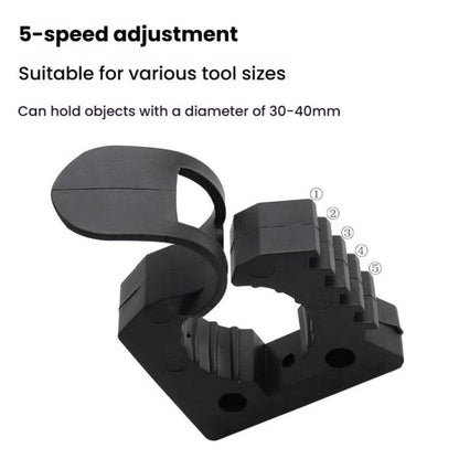 2pcs Outdoor Quick-Release Rubber Clamp Shovel Fixing Clip For Off-road Vehicle Luggage Rack Mounting Buckle(Black) - Marine Accessories & Parts by buy2fix | Online Shopping UK | buy2fix