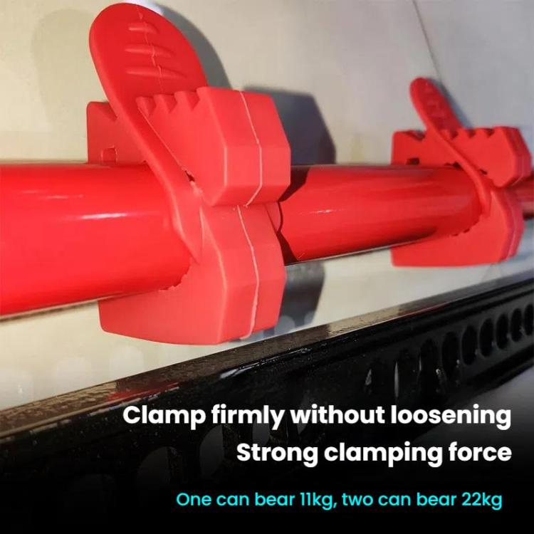 2pcs Outdoor Quick-Release Rubber Clamp Shovel Fixing Clip For Off-road Vehicle Luggage Rack Mounting Buckle(Red) - Marine Accessories & Parts by buy2fix | Online Shopping UK | buy2fix