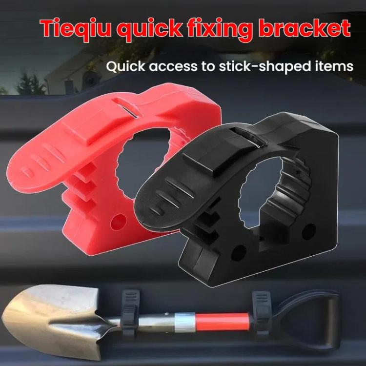 2pcs Outdoor Quick-Release Rubber Clamp Shovel Fixing Clip For Off-road Vehicle Luggage Rack Mounting Buckle(Black) - Marine Accessories & Parts by buy2fix | Online Shopping UK | buy2fix