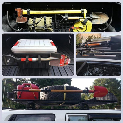 2pcs Outdoor Quick-Release Rubber Clamp Shovel Fixing Clip For Off-road Vehicle Luggage Rack Mounting Buckle(Red) - Marine Accessories & Parts by buy2fix | Online Shopping UK | buy2fix