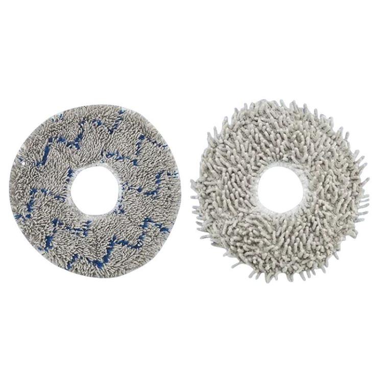2pcs /Pack Mop Pads Rag For Ecovacs DEEBOT X1 TURBO / X1 PLUS/ X1 OMNI / T10 TURBO(Blue Gray) - For ECOVACS Accessories by buy2fix | Online Shopping UK | buy2fix