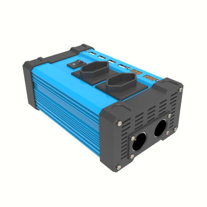 Gurxun 4 USB Ports Digital Display Modified Square Wave Inverter, Spec: 500W Brazil Plug 12V To 220V - Modified Square Wave by Gurxun | Online Shopping UK | buy2fix