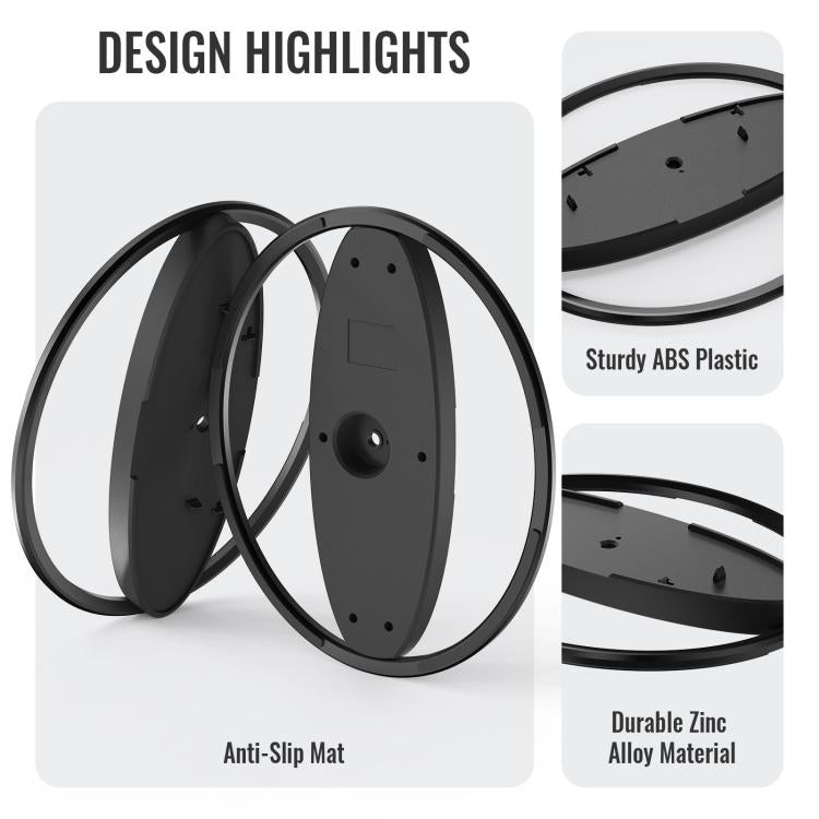 For PS5 / PS5 Slim / PS5 Pro Game Console Desktop Vertical Stand Non-Slip Base(Black) - Holder by buy2fix | Online Shopping UK | buy2fix