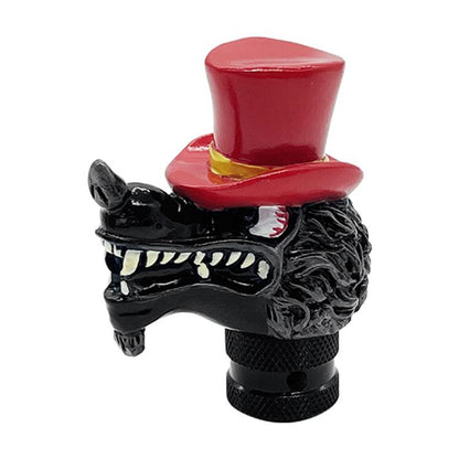 Wolf Head Detachable Car Manual Gear Lever Modification(Red) - Shift Knob by buy2fix | Online Shopping UK | buy2fix