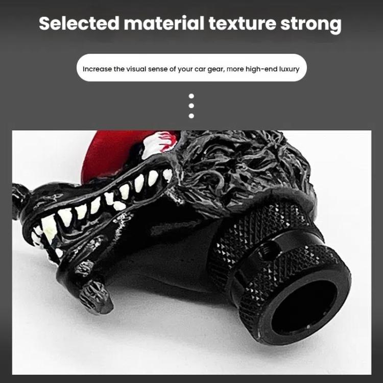 Wolf Head Detachable Car Manual Gear Lever Modification(Red) - Shift Knob by buy2fix | Online Shopping UK | buy2fix