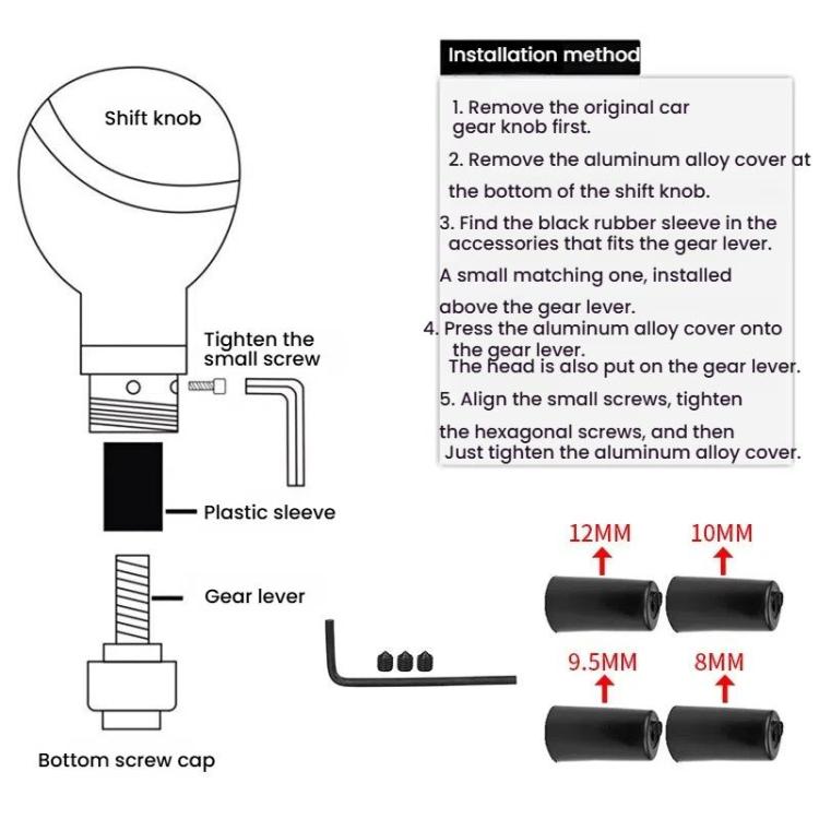Wolf Head Detachable Car Manual Gear Lever Modification(Red) - Shift Knob by buy2fix | Online Shopping UK | buy2fix