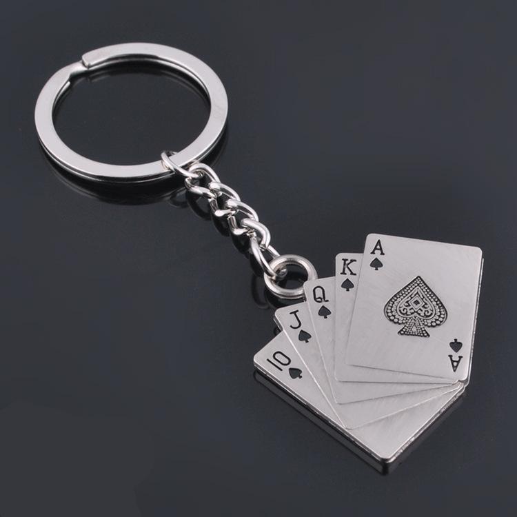 Poker Metal Car Key Chain Pendant - Key Rings by buy2fix | Online Shopping UK | buy2fix