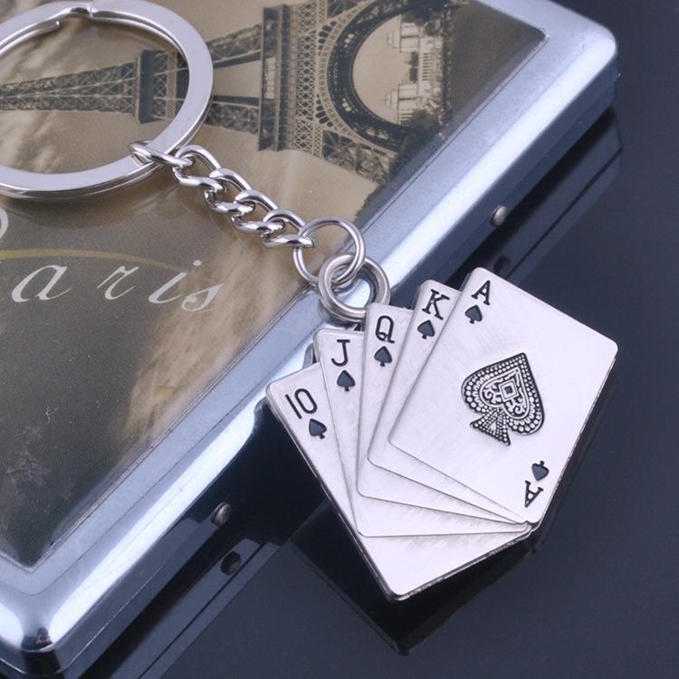 Poker Metal Car Key Chain Pendant - Key Rings by buy2fix | Online Shopping UK | buy2fix
