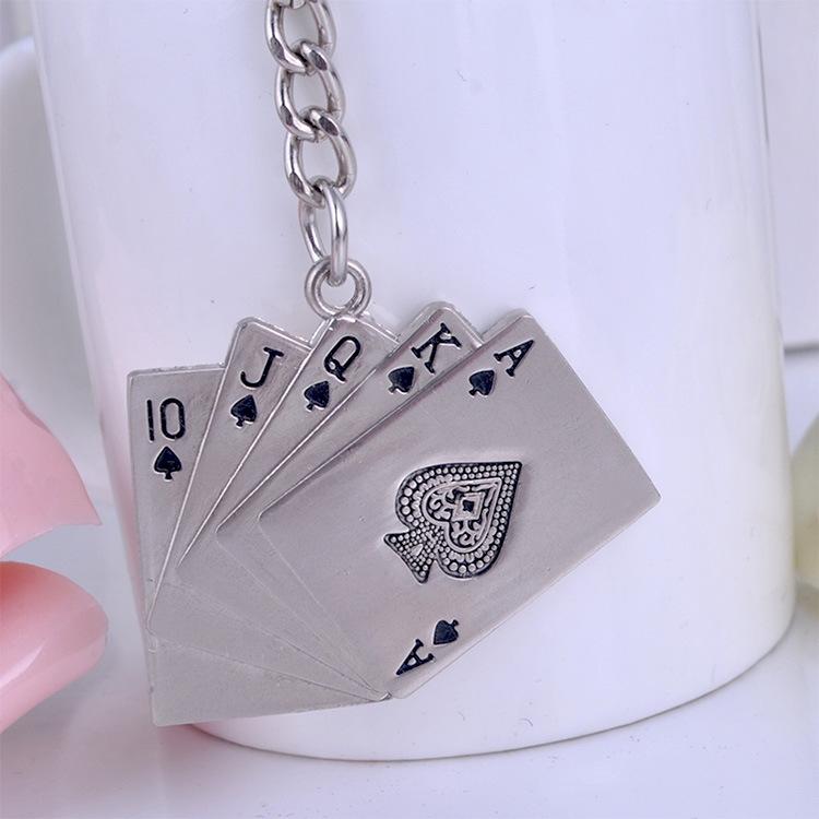 Poker Metal Car Key Chain Pendant - Key Rings by buy2fix | Online Shopping UK | buy2fix