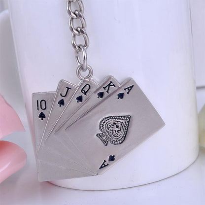 Poker Metal Car Key Chain Pendant - Key Rings by buy2fix | Online Shopping UK | buy2fix